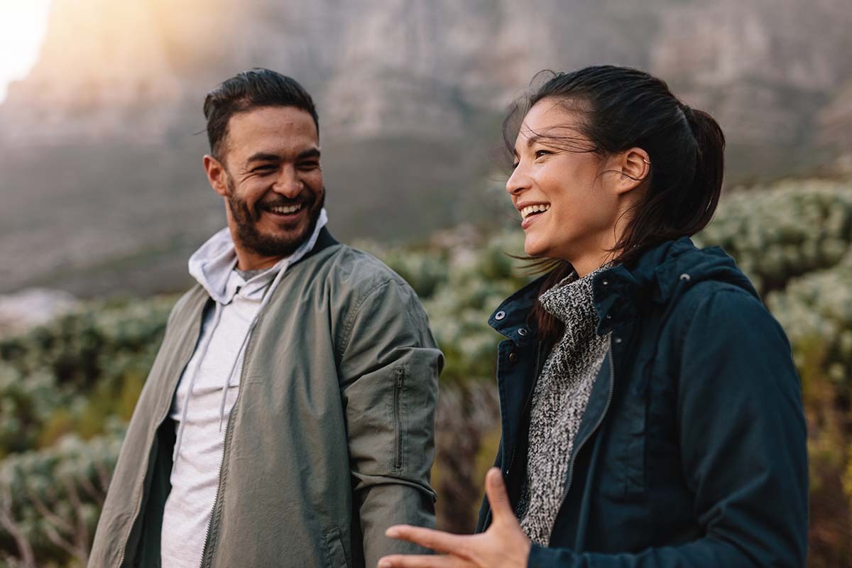 Couple Discusses Uncommunicated Expectations While on a Hike