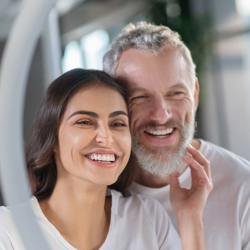 a couple with a large age gap