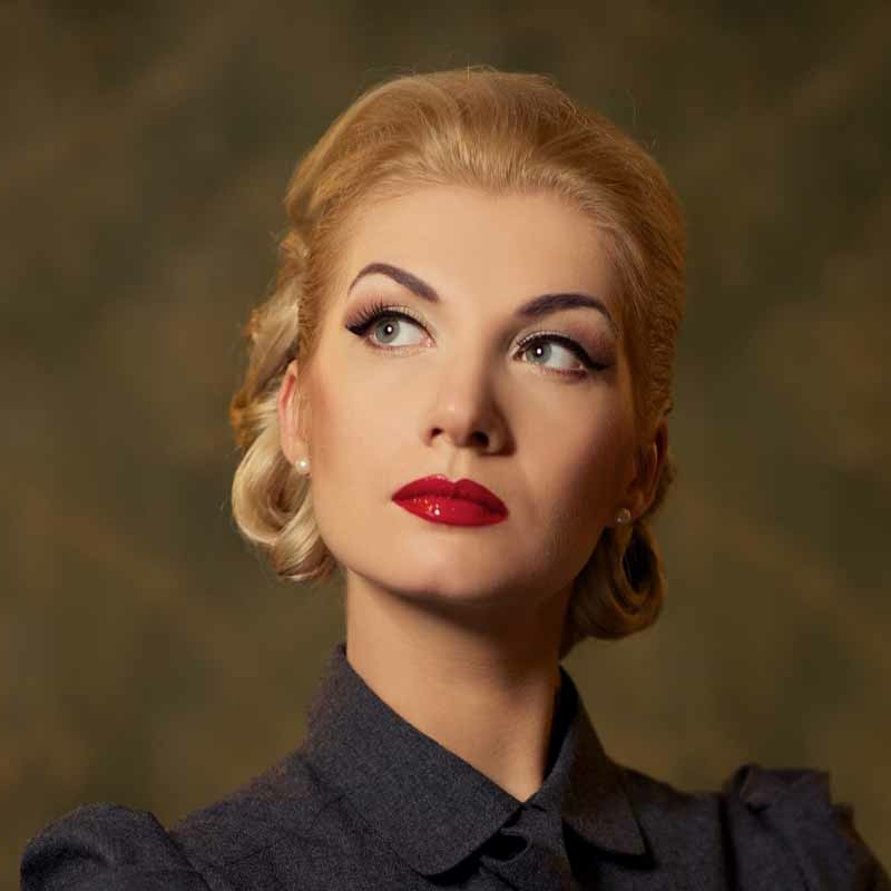 classy lady thinking